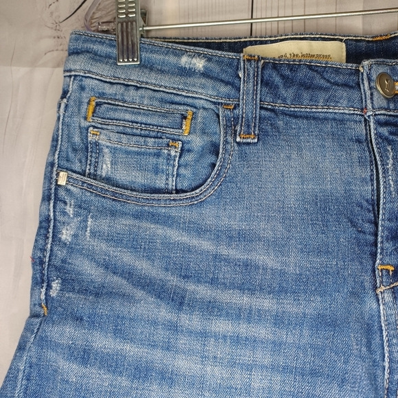 Pilcro And The Letterpress By Anthropologie Blue Denim Shorts - Picture 6 of 13